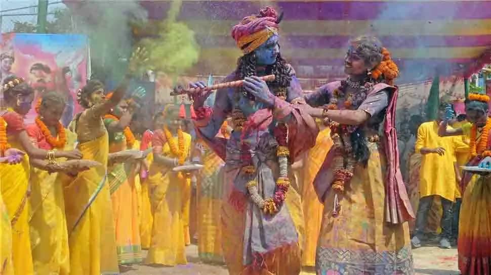Holi celebrations in Mathura Vrindavan